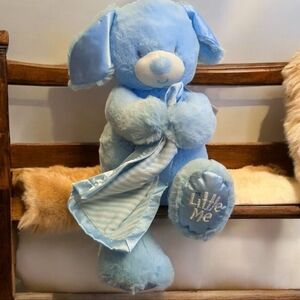LITTLE ME Plush Bear Holding Lovey Security Blanket